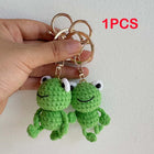 Llavero a Crochet Paso a Paso - Rana Verde Hecho a Mano Amigurumi, Accesorio Ecológico para Mochila,