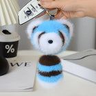 Llaveros Originales para Coche - Mapache de Peluche Suave y Tierno