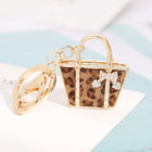 Private Key de tu Llavero - Llavero Creativo Estampado de Leopardo en Forma de Bolso, Regalo Premium