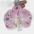 Bag Charm Llavero para Bolso - Colgante Gótico de Orquídea Oscura, Accesorio Premium para Mochila