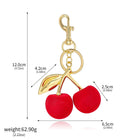 Llavero para Bolso Cereza Roja - Colgante de Frutas de Verano, Accesorio Elegante para Mujer