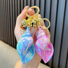 Llavero a Crochet Paso a Paso: Concha Iriada y Perla Aurora – Accesorio Artesanal de Lujo
