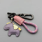Llaveros Originales para Coche - Colgante de Poni Cute con Amuleto de Dinero, Decoración Premium par