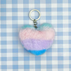 Llavero con Foto Personalizado - Corazón de Pompón Suave para Llavero, Mochila y Bolso - Regalo Únic