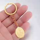 Llavero para Bolso de Acero Inoxidable con Medalla de San Judas Tadeo - Regalo Inspirador para Hombr