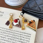 Llavero Personalizado Croissant y Café - Diseño Resina Premium