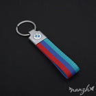 Llavero BMW M de Cuero Premium - Emblema Original para Llaves de Auto
