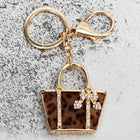 Private Key de tu Llavero - Llavero Creativo Estampado de Leopardo en Forma de Bolso, Regalo Premium