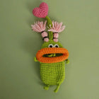 Llaveros Originales para Regalo - Funny Sausage Mouth Girl Crochet Keychain Personalizado