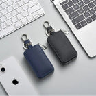 Llaveros originales para coche de cuero - Funda con cremallera para hombre y mujer, regalo premium