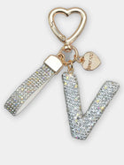 Bag Charm Llavero Elegante con Inicial Diamante - Regalo Premium para Bolso