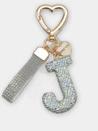 Bag Charm Llavero Elegante con Inicial Diamante - Regalo Premium para Bolso
