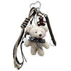 Llaveros Originales para Coche - Osito de Peluche Gris Suave y Tierno