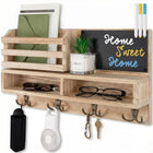 Llaveros Personalizados con Pizarra y Ganchos de Madera - Set DIY para Llavero Personalizado con Fot