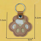 Llavero con Peluche Recuerdo para Mascotas - Llavero de Cuero con Colgante para Guardar Pelo de Perr