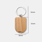 Llaveros Personalizados con Foto - Grabado Láser Premium en Madera de Haya