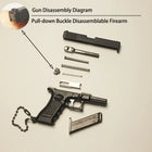 Charm para Bolsos - Llavero Pistola G17 Mini Aleación 1:3 Colección