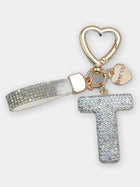 Bag Charm Llavero Elegante con Inicial Diamante - Regalo Premium para Bolso