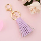 Llavero de Cuero Corto con Borla - Keychain Premium para Bolso, Mochila y Regalo