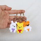 Llavero Personalizado Mini Animal Crochet - Oveja Vaca Muñeco Amigurumi Premium