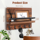 Private Key de tu Llavero - Organizador de Pared Premium con 5 Ganchos de Madera