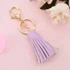 Llavero de Cuero Corto con Borla - Keychain Premium para Bolso, Mochila y Regalo