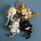 Llaveros Personalizados: Gatito Tejido a Mano - Amigurumi Premium para Bolso