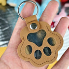 Llavero con Peluche Recuerdo para Mascotas - Llavero de Cuero con Colgante para Guardar Pelo de Perr