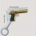 Llavero para moteros Desert Eagle 1:4 Aleación Desmontable con 2 Campanas, Regalo Premium Hombre Muj