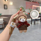 Llavero Coche de Peluche Oso Teddy Mocha - Llavero para Coches Elegante y Tierno