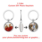 Llavero con Foto Personalizado - Regalo Único para Mujer con Cabochón de Vidrio