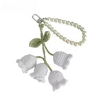 Llavero a Crochet Paso a Paso - Flores Tejidas a Mano, Llavero de Lana Artesanal Premium para Mujer,