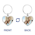 Llaveros Personalizados con Foto - Regalo Único para Familia y Pareja - Acero Inoxidable Premium