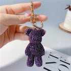 Llaveros Originales para Coche - Osito Teddy con Diamantes de Peluche Coreano Kawaii