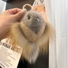 Labubu Llavero Precio: Llavero de Peluche Hip Hop Mink Fur Colgante de Pájaro Anunciación