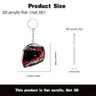 Llavero para moto que no raya la tija - Casco 3D Premium Antirrayas