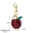 Llavero para Bolso Cereza Roja - Colgante de Frutas de Verano, Accesorio Elegante para Mujer