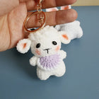 Llavero con foto personalizado - Muñeco de Oveja Amigurumi de Ganchillo, Llavero de Animal de Dibujo