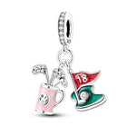 Llaveros Charms de Plata 925: Torre Eiffel, Coliseo, Arco del Triunfo - Luminosos y Elegantes