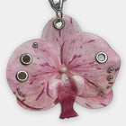 Bag Charm Llavero para Bolso - Colgante Gótico de Orquídea Oscura, Accesorio Premium para Mochila
