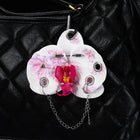 Llavero de Orquídea Phalaenopsis Simulada - Decoración Premium para Mochila, Regalo Creativo