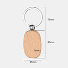 Llaveros Personalizados con Foto - Grabado Láser Premium en Madera de Haya