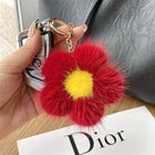 Llavero con peluche de sol de visón premium - Labubu llavero precio asequible
