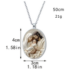 Llaveros Originales para Coche - Diseño Retro Virgen María con Gema del Tiempo, Llavero Premium para