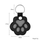 Llavero con foto personalizado de cuero con huella de perro - Regalo único para dueños de mascotas
