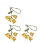 Llavero a Crochet Paso a Paso - Flores Tejidas a Mano, Llavero de Lana Artesanal Premium para Mujer,