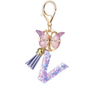 Llaveros Originales para Coche - Letras A-Z Personalizadas, Elegante Llavero Metálico para Mujer, Re