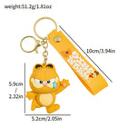 Set de Llaveros con Peluches Originales Garfield & Odie 3D Silicona - Regalo Divertido