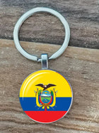 Llavero Metal Bandera Sudamérica Brasil Chile Argentina Perú Colombia - Recuerdo Turístico Premium