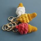 Llavero personalizado de crochet - Mini helado artesanal único
